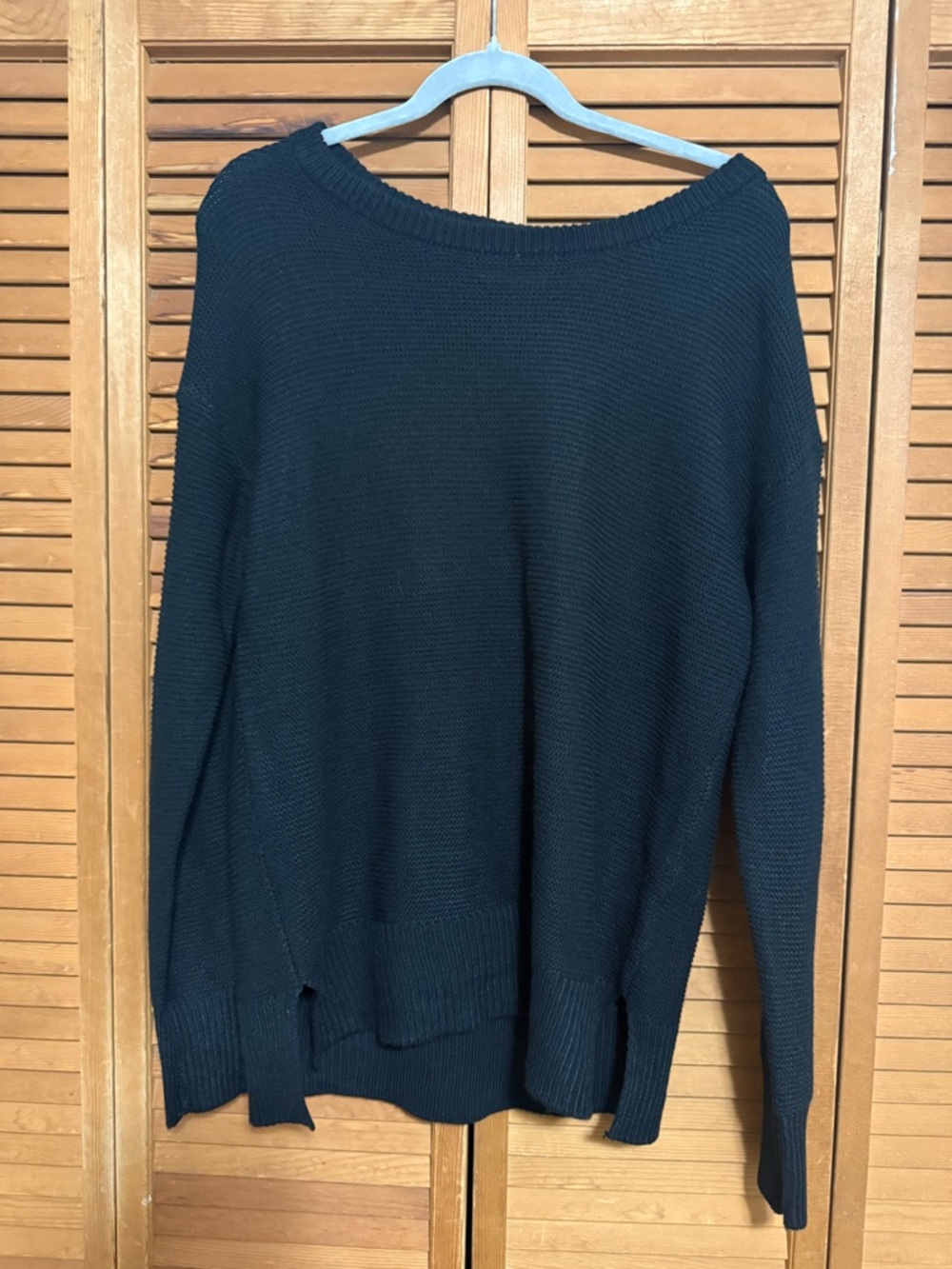 Beautiful Women’s Black Knit Sweater - Classic Crewneck